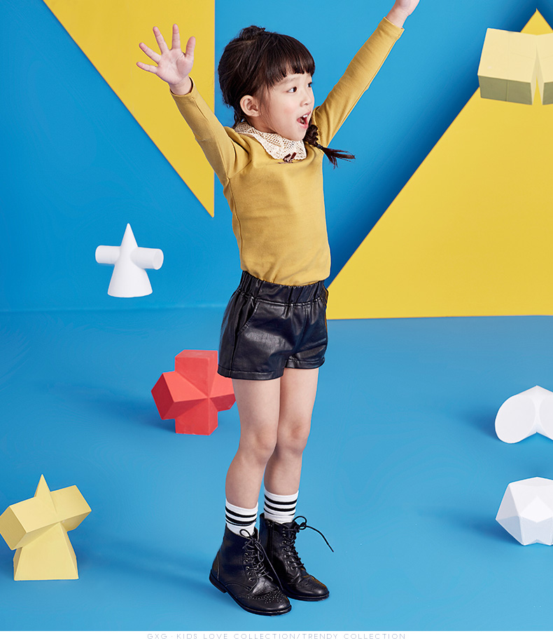 kids品牌童装女童t恤儿童公主风棉质打底长袖t恤童装上衣新款f5434317