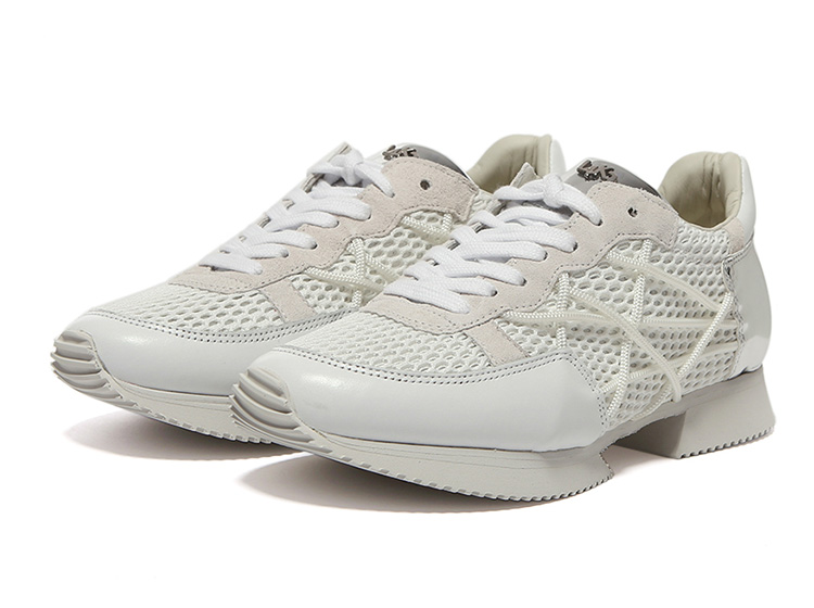 l4k3 中性白色织物织带装饰网眼休闲鞋 mr.big 22 bianco bianco 7/37