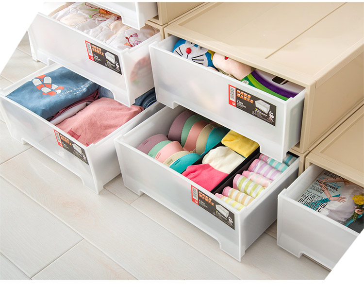 禧天龙citylong 塑料收纳柜抽屉式单层可组合儿童衣物玩具储物柜抽屉