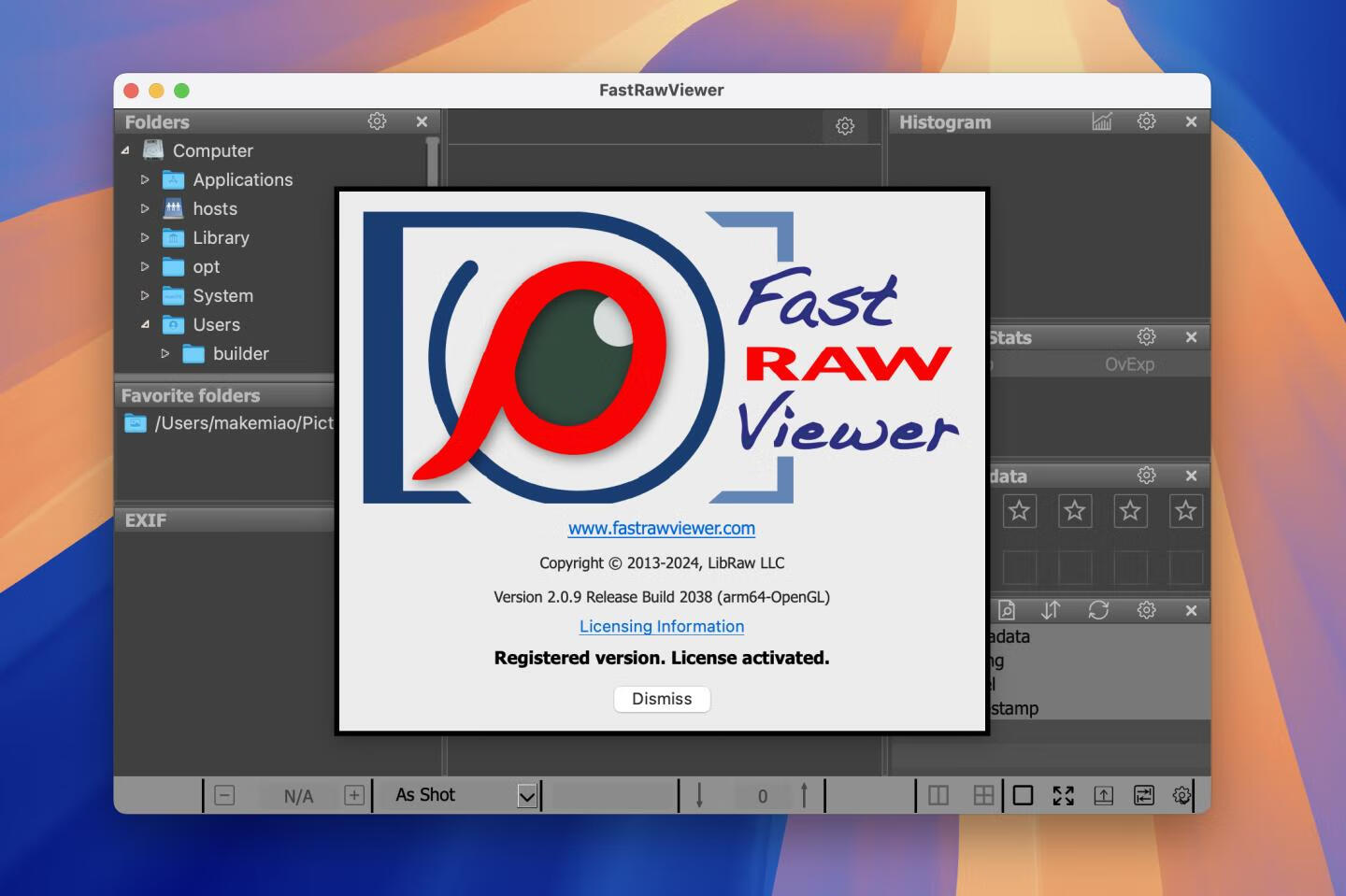 FastRawViewer for mac v2.0.9激活版 Raw查看器