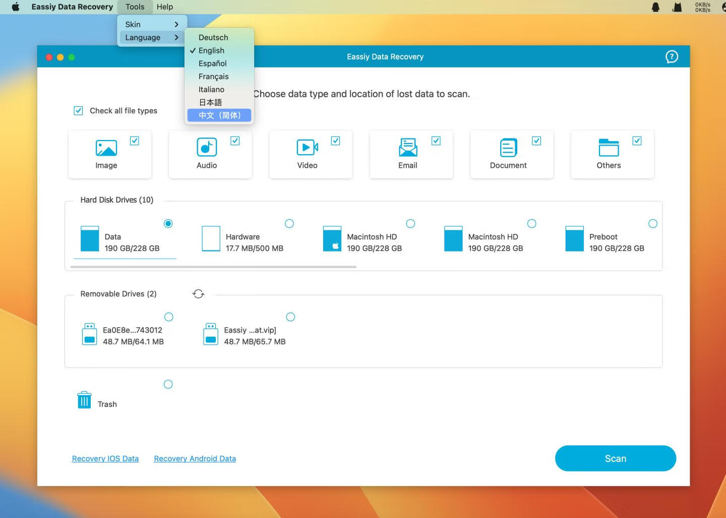 Eassiy Data Recovery for mac v5.1.6激活版 Eassiy电脑数据恢复大师
