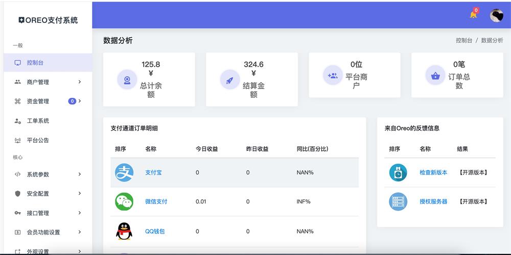 Oreo支付系统9.906免授权,开源版