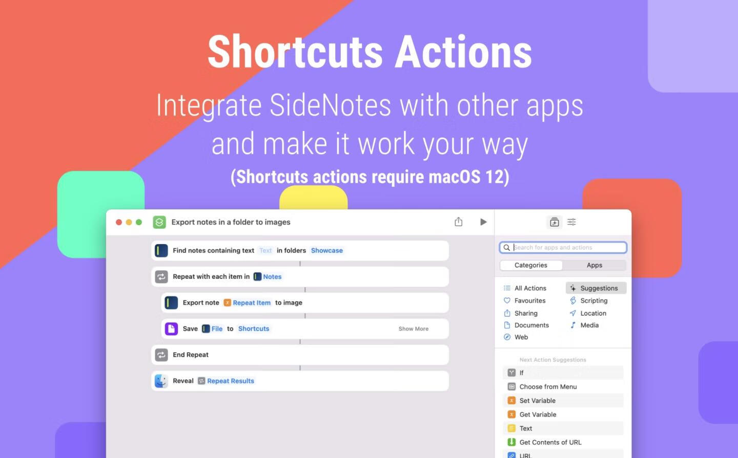 SideNotes v1.4.12 for Mac 让你随时在 Mac 屏幕上管理笔记