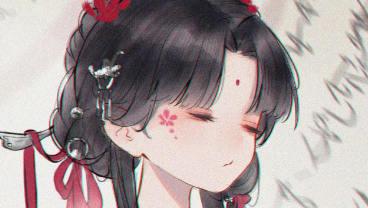 问问2023年古风少女半身插图团练第1期