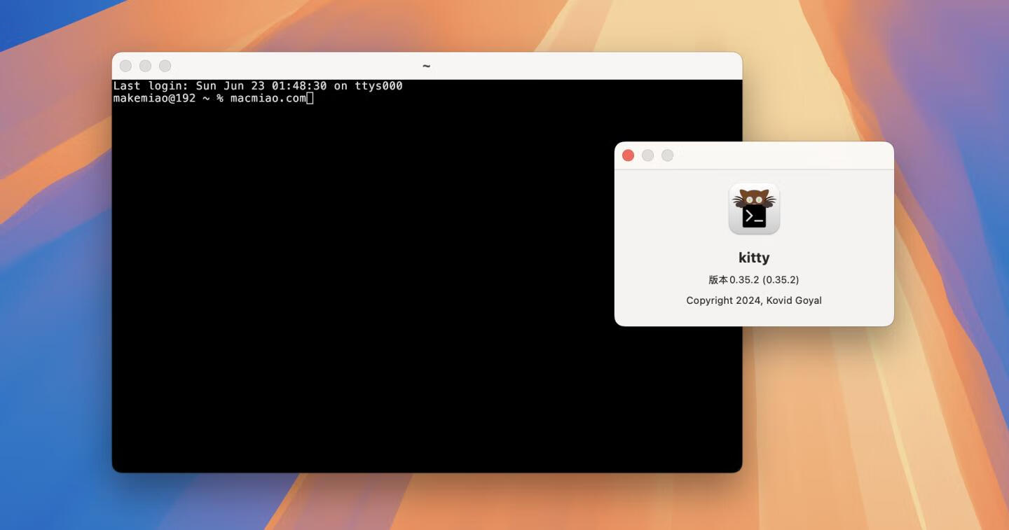 kitty for mac v0.35.2直装版 终端程序