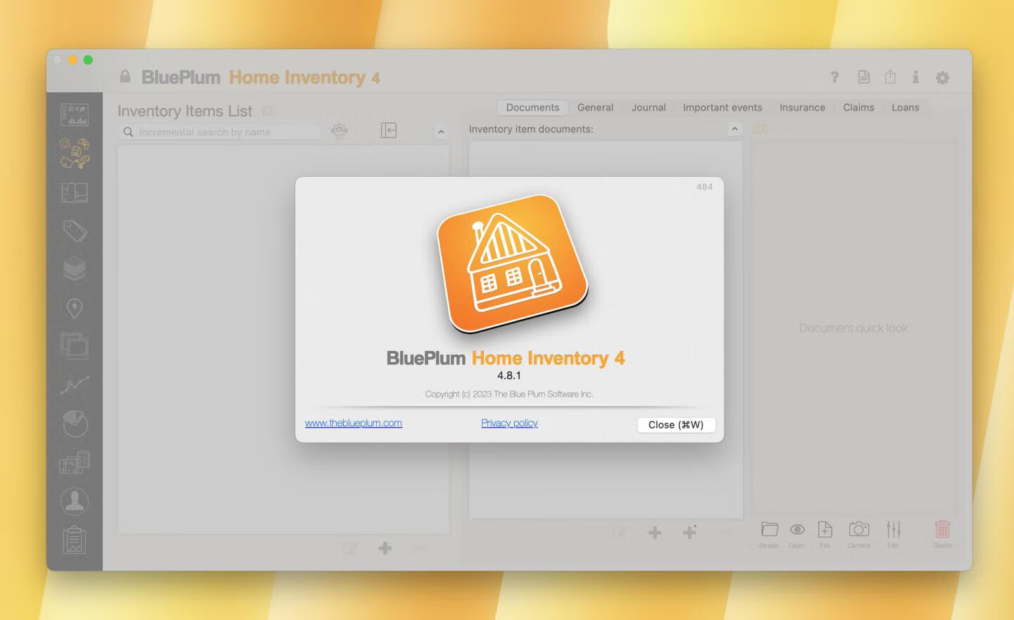 Home Inventory for mac v4.8.1激活版 财务清算管理工具