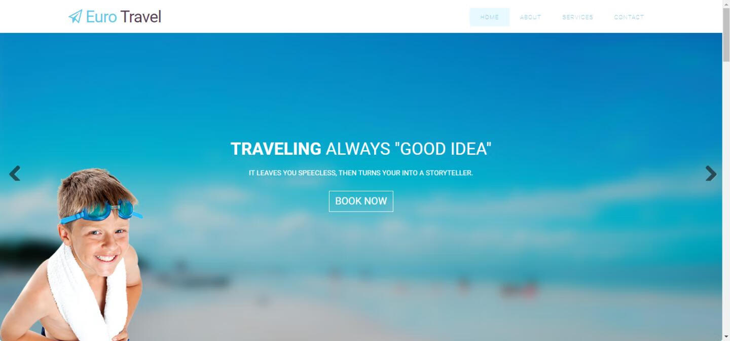 h5欧洲旅行服务网站html模板 Bootstrap3-微分享自媒体驿站
