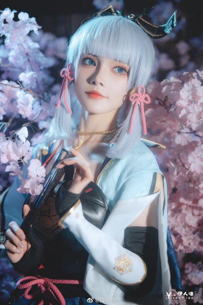 「COSPALY」原神神里绫华-12P @宵鱼鱼
