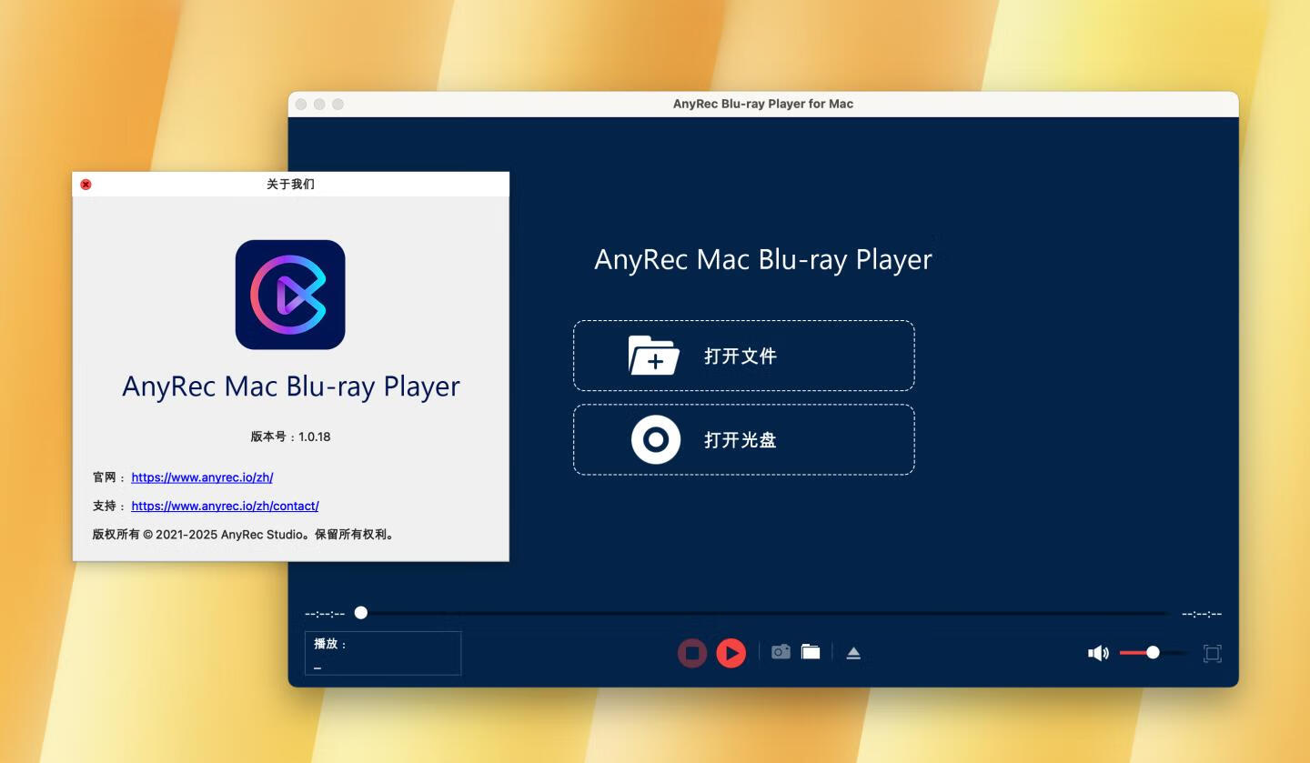 AnyRec Blu-ray Player for mac v1.0.18激活版 蓝光多媒体播放器