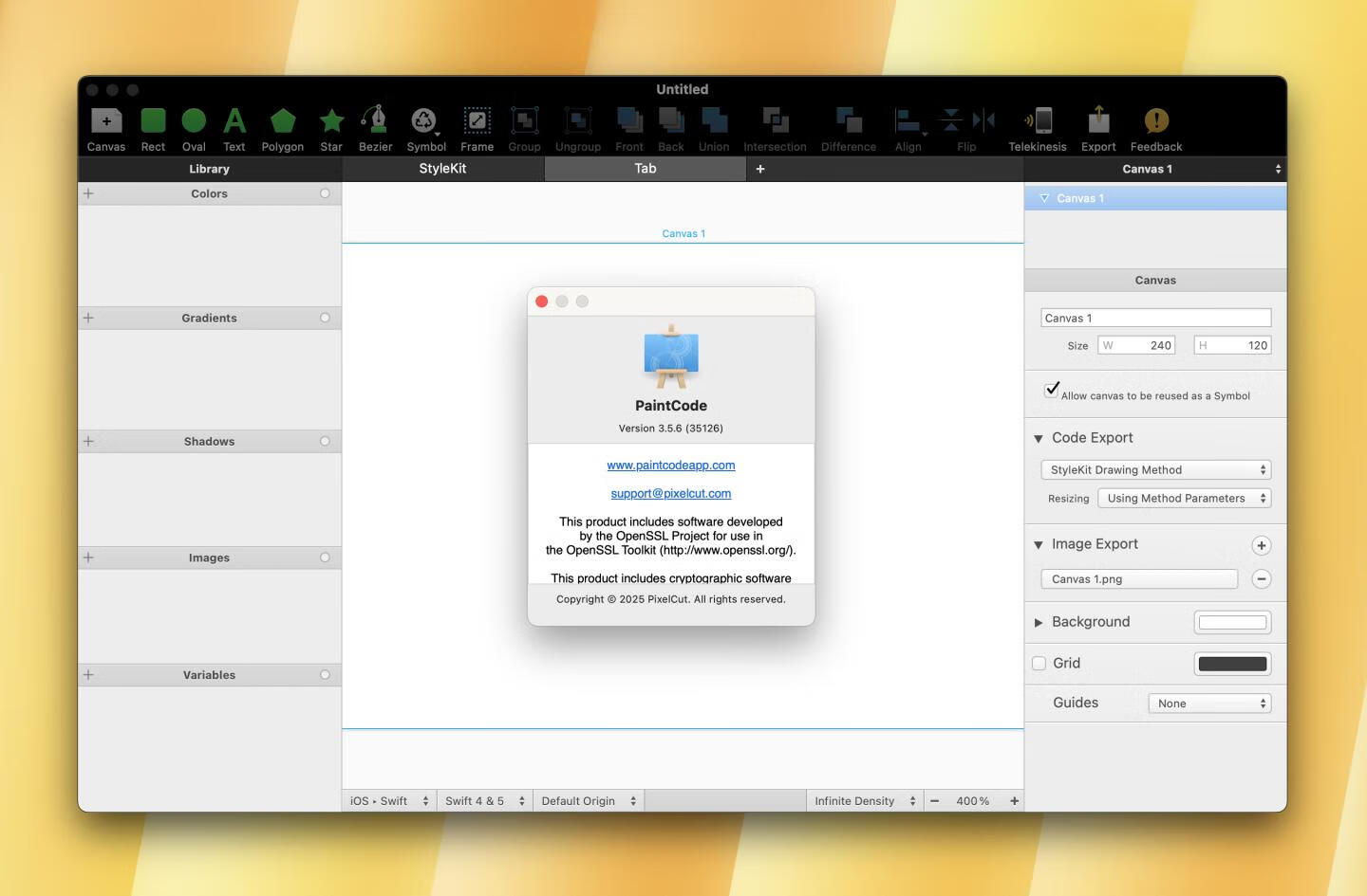 PaintCode for Mac v3.5.6激活版 专业矢量绘图编程软件