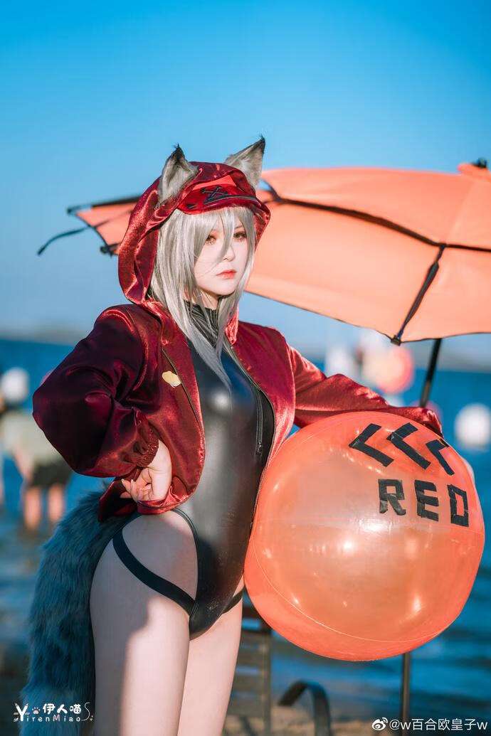 「COSPALY」明日方舟轻风LB01红-12P @w百合欧皇子w