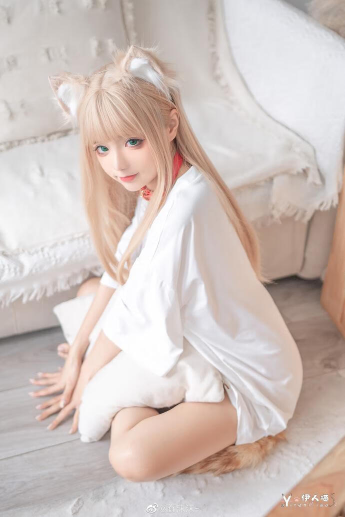 「COSPALY」黄豆粉猫娘-9P @蠢沫沫