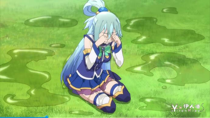 5.png 「为美好的世界献上祝福」第二集上 智障女神阿库娅在第几集开始被青蛙吞 当然是本集就开始了