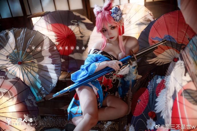 「COSPALY」崩坏3八重樱信花舞伎-16P @是三不是世w