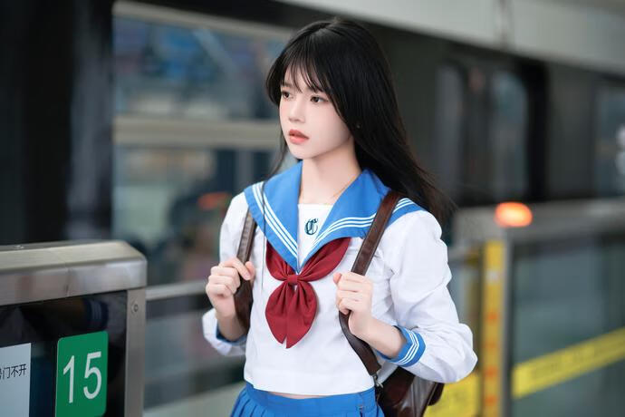 桜桃喵-地铁JK [33P-527MB]