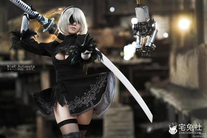 半半子 cosplay作品 尼尔 机械纪元 ヨルハ二号B型 (1) 宅兔社.jpg