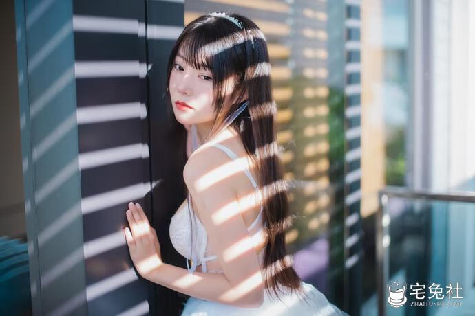 香草喵露露 NO.040 杨枝甘露 白色纱裙 (1) 宅兔社.jpg