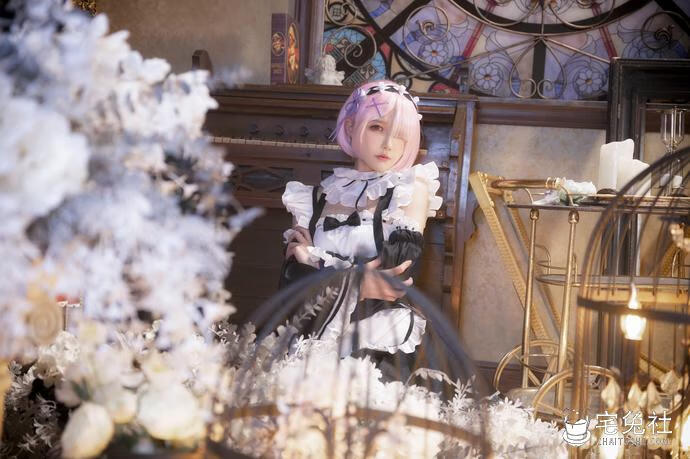 阿包也是兔娘 cosplay作品065 拉姆女仆 (2) 宅兔社.jpg 阿包也是兔娘全套cos图片合集 百变魔女御姐萌妹任你选