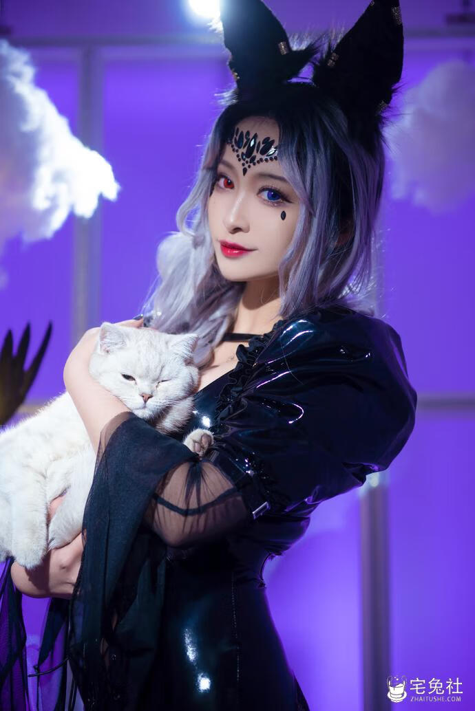 洛璃 LoLiSAMA cosplay作品039 魔女莉莉丝 (2) 宅兔社.jpg 洛璃LoLiSAMA全套cos图片合集 大白兔御姐超吸睛