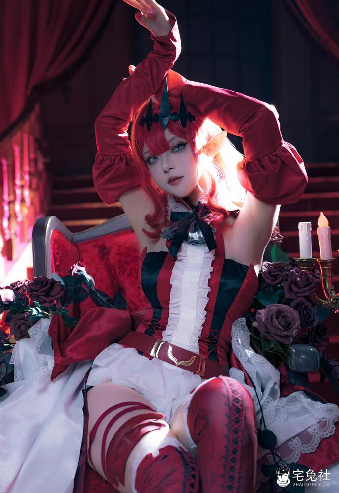 黑龙贯通 cosplay作品009 妖精骑士崔斯坦 宅兔社.jpg 黑龙贯通全套cos图片合集 银发女仆室笠茜的惊艳瞬间