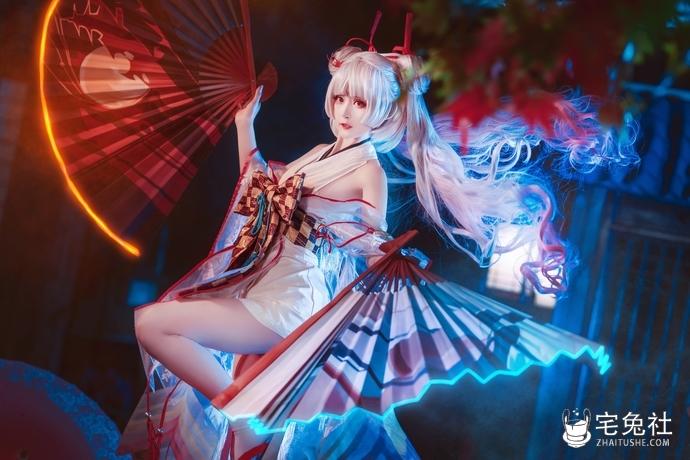 yui金鱼 cosplay作品017 阴阳师不知火 (3) 宅兔社.jpg yui金鱼COS儿演绎不知火、食铁兽、兔女郎!美艳绝伦惊艳全场!