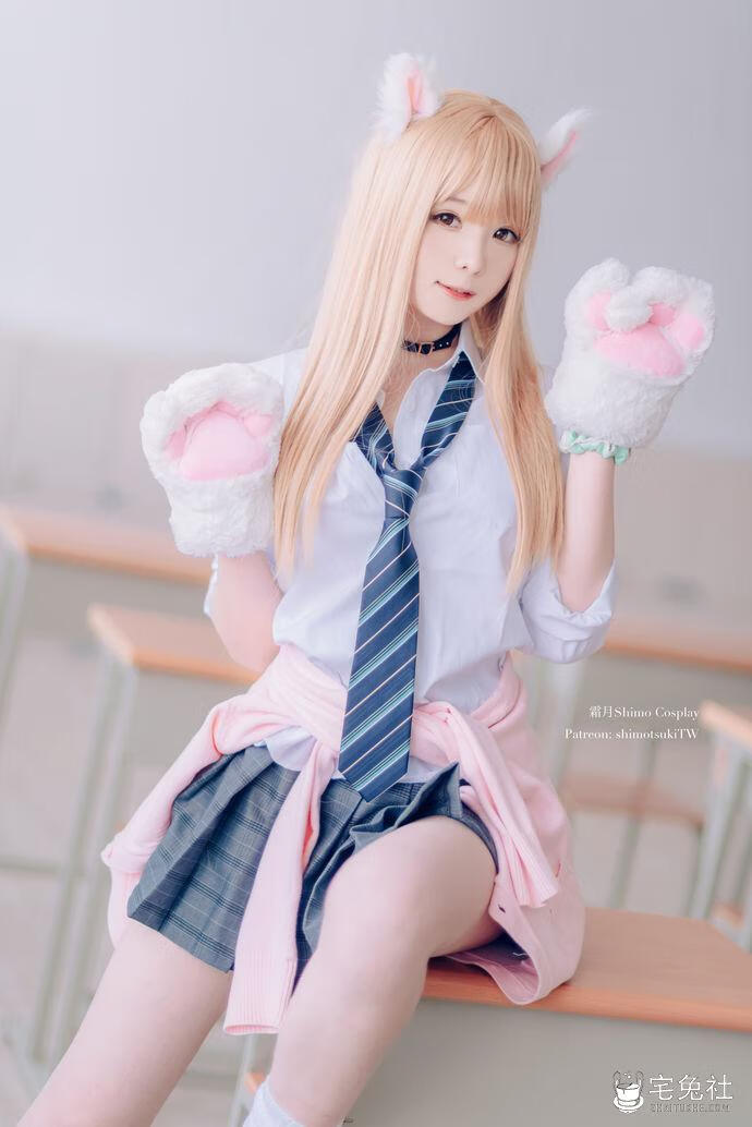 霜月shimo cosplay作品 金发制服 (3) 宅兔社.jpg