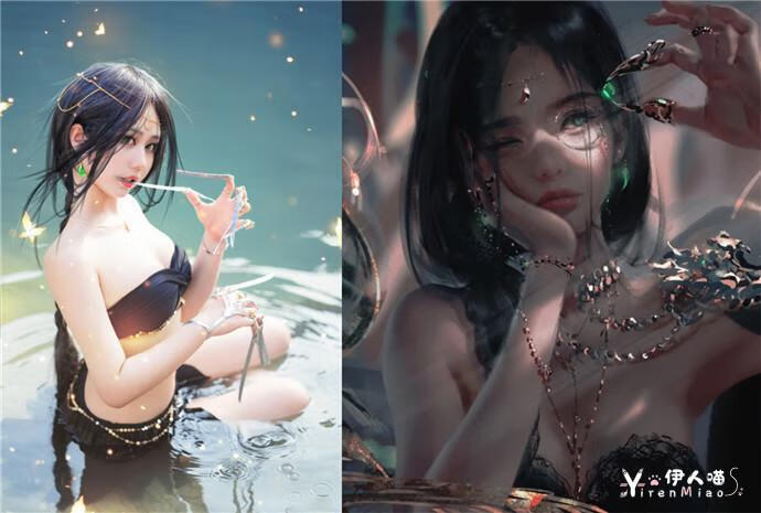 镜酱鬼刀风铃公主cos作品清新唯美的画面 堪比视觉盛宴