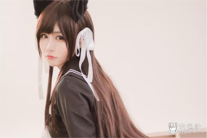 白神泱 cosplay作品007 黑丝兽耳 宅兔社.jpg 白神泱全套作品图合集 宝岛萌妹甜美颜值成就绝佳美图!