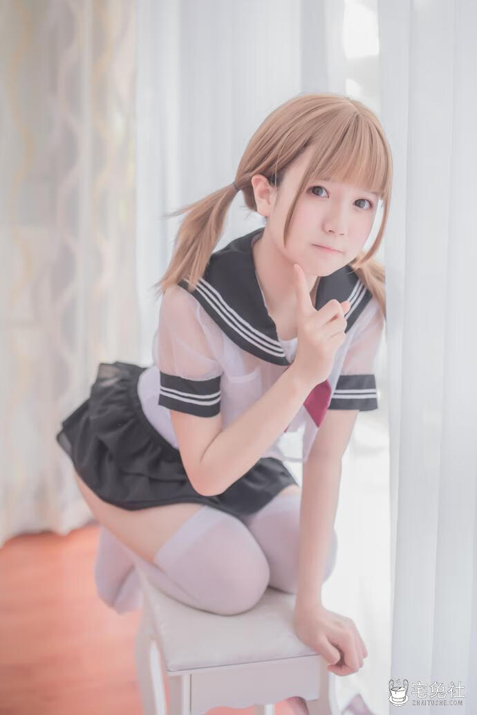 cosplay作品007 学生制服 (2) 宅兔社.jpg 超吸睛!白金saki校园水手服勾引起学生时期的美好时光