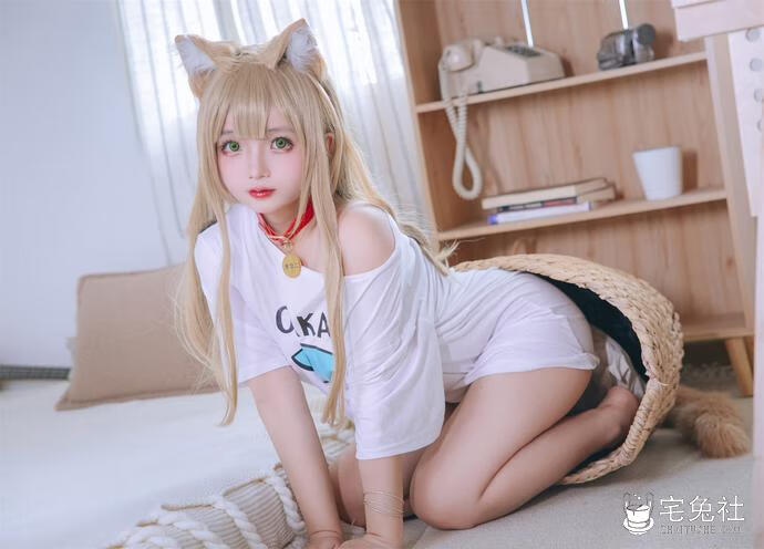 日奈娇 黄豆粉猫娘cos作品合集 宅兔社 (3).jpg 娇艳可爱!童颜日奈娇黄豆粉cos作品与蠢沫沫黄豆粉140P谁更胜一筹?