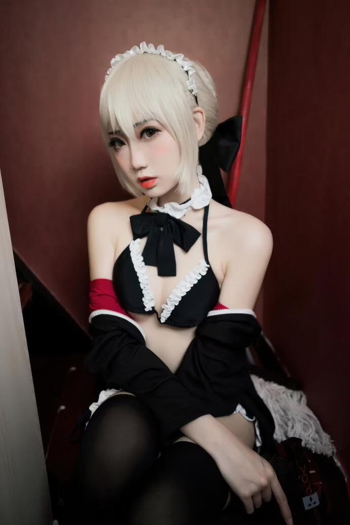 焖焖碳-FGO 黑呆女仆[21P-157M]