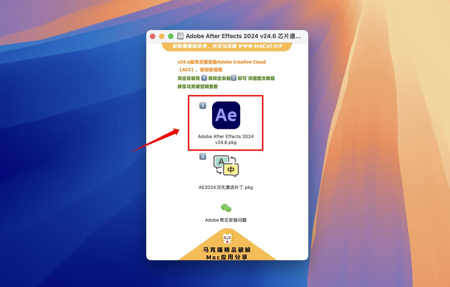 Adobe After Effects 2024 for Mac v24.6 中文直装版 intel/M通用 (AE 2024)