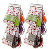 

Jingdong supermarket] green reed double-sided five-layer transparent bag hanging bag romantic roses 2 loaded
