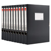 

Comix 10 pcs A1248-10 35mm Velcro Box / File Box / A4 Box Black Office Stationery