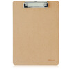 

(Deli) 9226 new log texture business type writing board clip (soil brown)