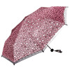 

Jingdong supermarket] paradise umbrella different leopard lace film covered three fold sunny umbrella 33086E red