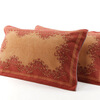 

Gold towel home textile satin pillow towel G2028 a pair of colors random