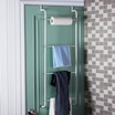 

Ou Runzhe hanger trapezoidal bathroom room door rack nail-free seamless back door clothes towel storage rack white