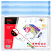 

Deli Deli 5586 A4 transparent PP zipper bag pull bag color random 12 loaded