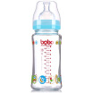 

Music baby bobo newborn baby wide mouth glass bottle 240ml blue - imported bottle