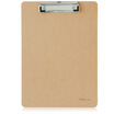 

Deli 9226 new log texture business type writing board clip soil brown