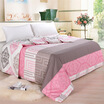 

Huakang home textiles twill the whole printing single quilt 155 × 215cm beautiful heart language