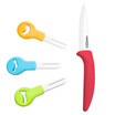 

Porcelain knife MYCERA ceramic knife Home cut fruit knife set melon knife Peeler watermelon knife knife with fruit fork TL02