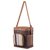 

Shang Long outdoor four people picnic tableware folder picnic suit package brown D-25