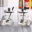

Jingdong Supermarket Ou Runzhe seasoning tank stainless steel kitchen with double spices bottle
