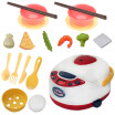 19PcsSet Lifelike Electric Rice Cooker Tableware Model Pretend Play Kids Toy