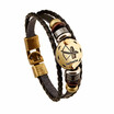 Yang Mei Accessories Fashionable Bronze Alloy Buckles Zodiac Signs Bracelet Punk Leather Wooden Bead Black Hematite Lover Charm Jewelry yang mei accessories kopen in de aanbieding Yang Mei Accessories Fashionable Bronze Alloy Buckles Zodiac Signs Bracelet Punk Leather Wooden Bead Black Hematite Lover Charm Jewelry yang mei accessories kopen in de aanbieding