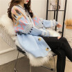 Oloey Autumn 2018 Korean Version Of Loose Geometric Color Mohair In The Long Knit Cardigan Womens Jacket oloey kopen in de aanbieding Oloey Autumn 2018 Korean Version Of Loose Geometric Color Mohair In The Long Knit Cardigan Womens Jacket oloey kopen in de aanbieding