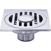 CVBAB 304 lavadora de acero inoxidable núcleo corto drenaje de piso sellado de agua superficial desodorante drenaje de piso con codo gran flujo engrosamiento antibloqueo panel de drenaje de piso 10 10 CV3507