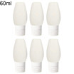 6Pcs Silicone Squeezable Travel Bottles Leak Proof Shampoo Lotion Containers